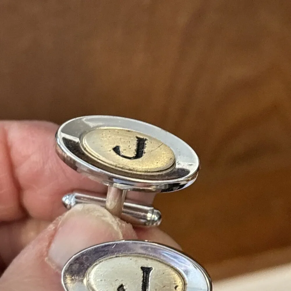 Vintage Lot Of 4 Pairs Of Cufflinks Classic Designs